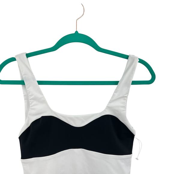 Mara Hoffman Idalia One Piece Swimsuit Colorblock‎ Black White Size Small - Picture 4 of 13
